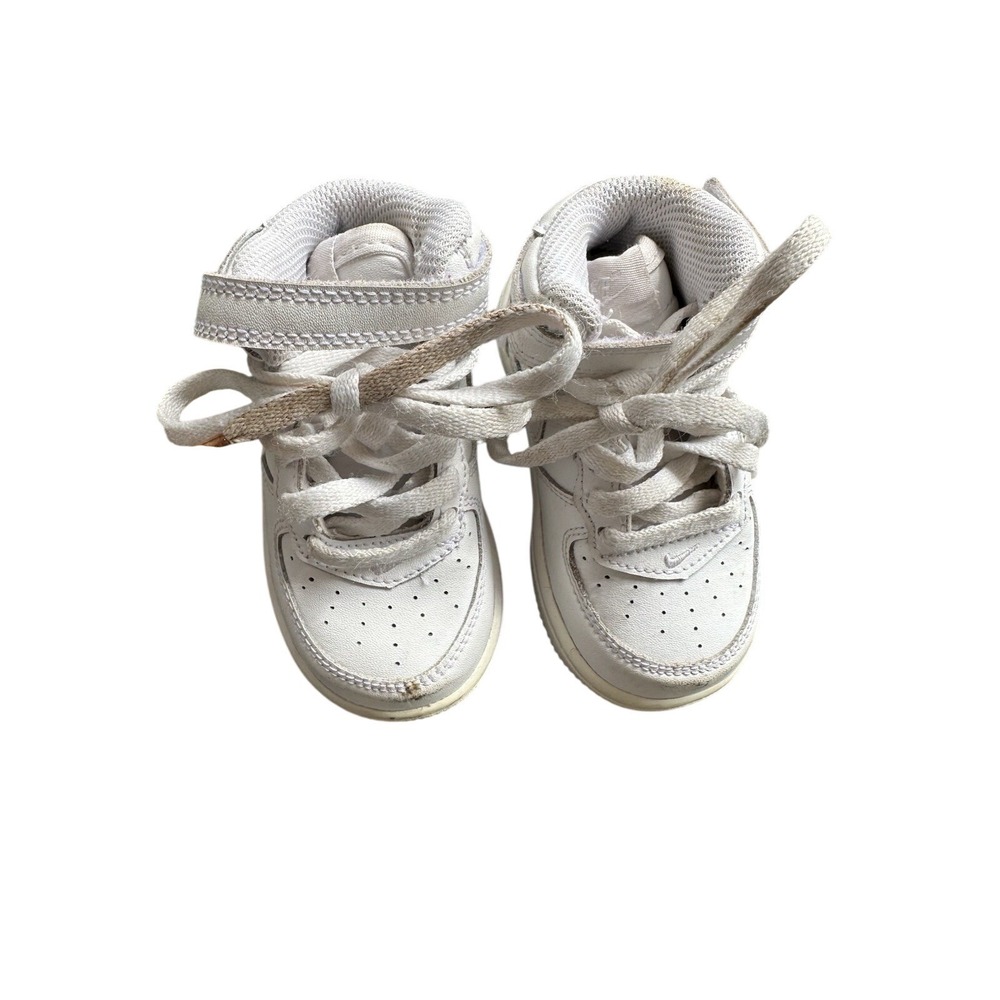 Nike Air Force 1 Mid LE Boys Baby Size 5C White Shoes Sneakers DH2935-111
